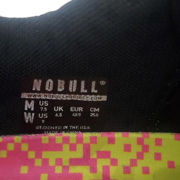 NOBULL Kids Black Sneakers with Colorful Sole - Picture 2 of 11